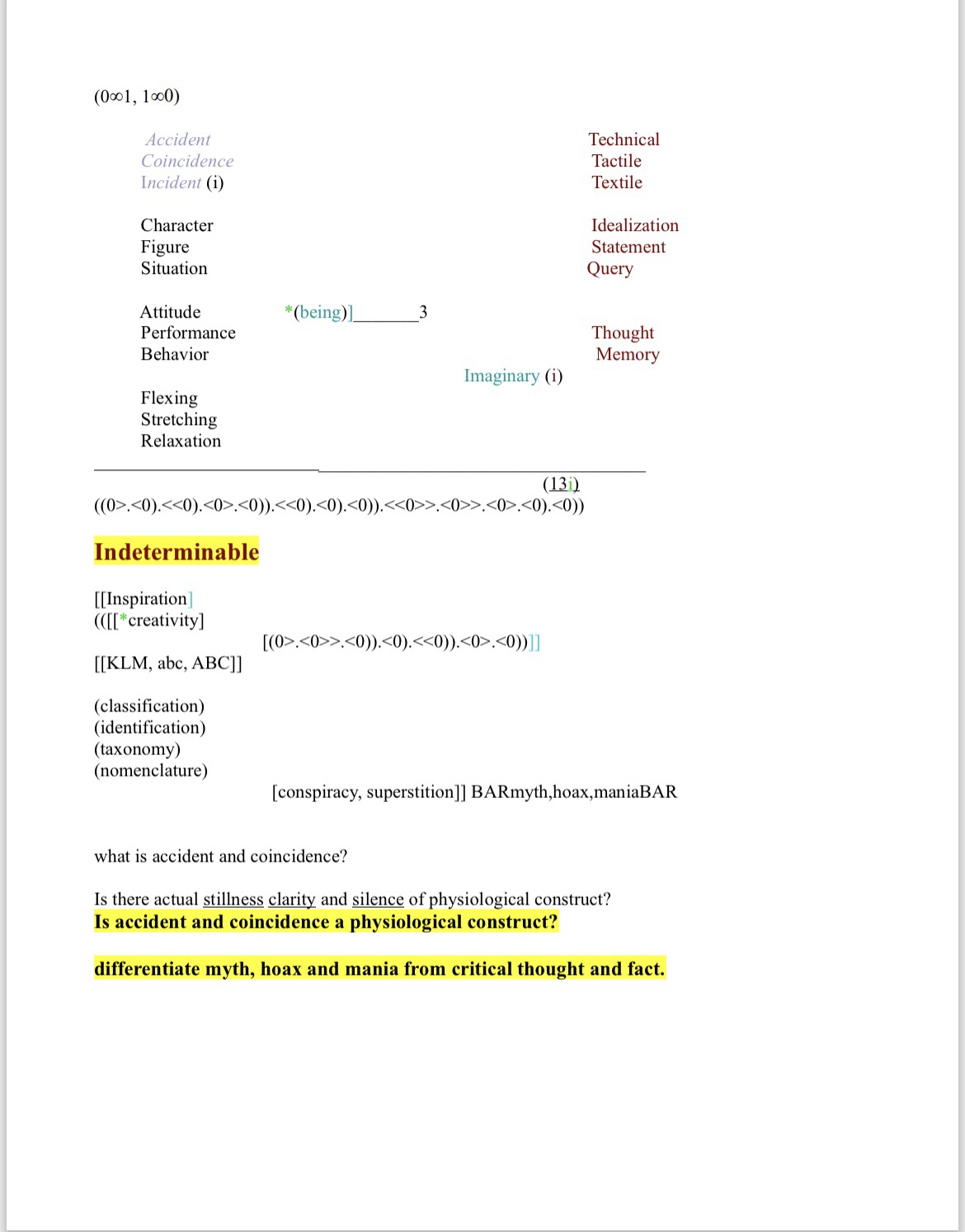 General Analysis Chart